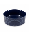 Plato Cerámico Azul Marino para Perros y Gatos