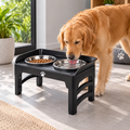 Comedero Elevado Ajustable para Perros — Doble Acero Inoxidable