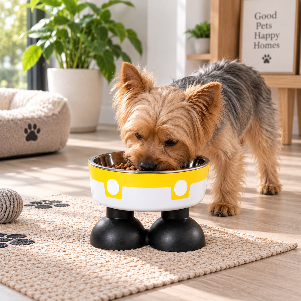 Comedero Elevado para Mascotas 500 ml — Diseño Divertido