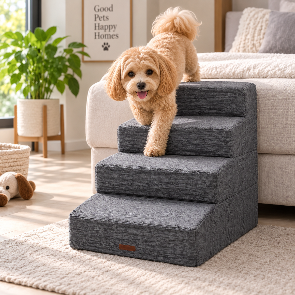 Escalera Acolchada para Perros