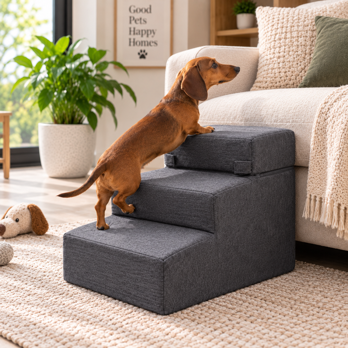 Escalera Acolchada para Perros