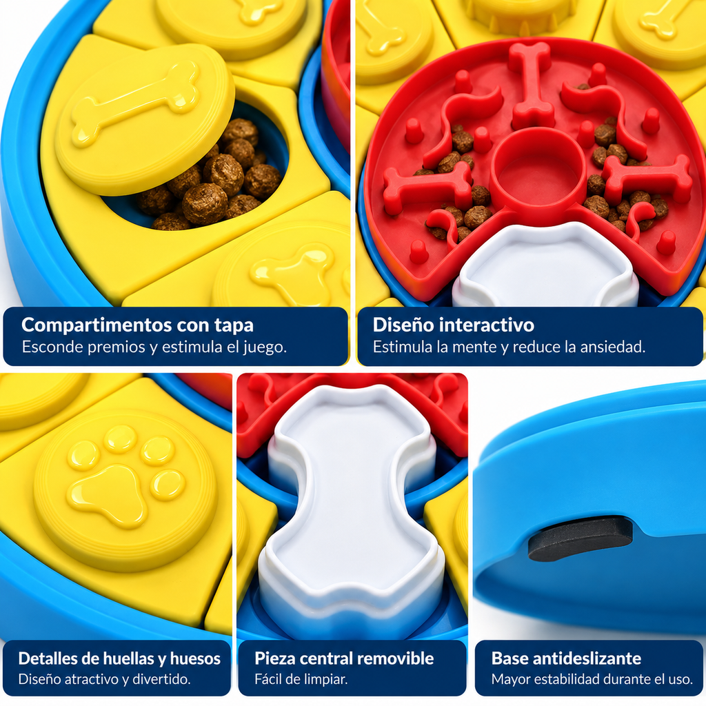 Juguete Interactivo para Perros con Compartimentos