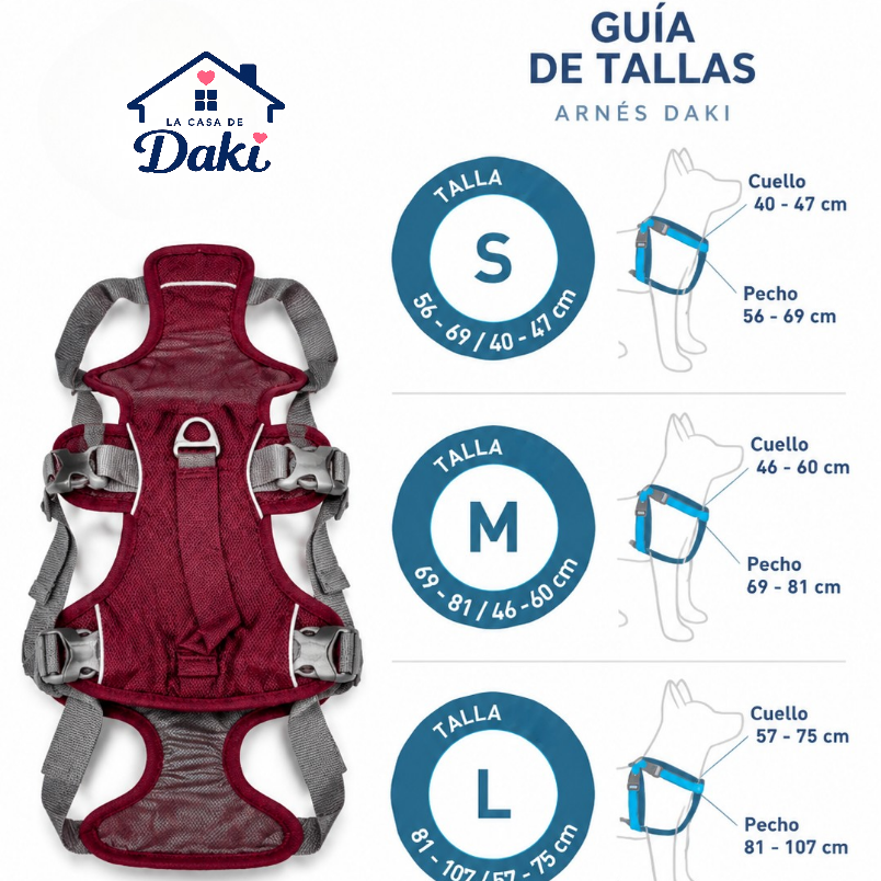 Arnés Daki Urban Fit - La Casa de Daki