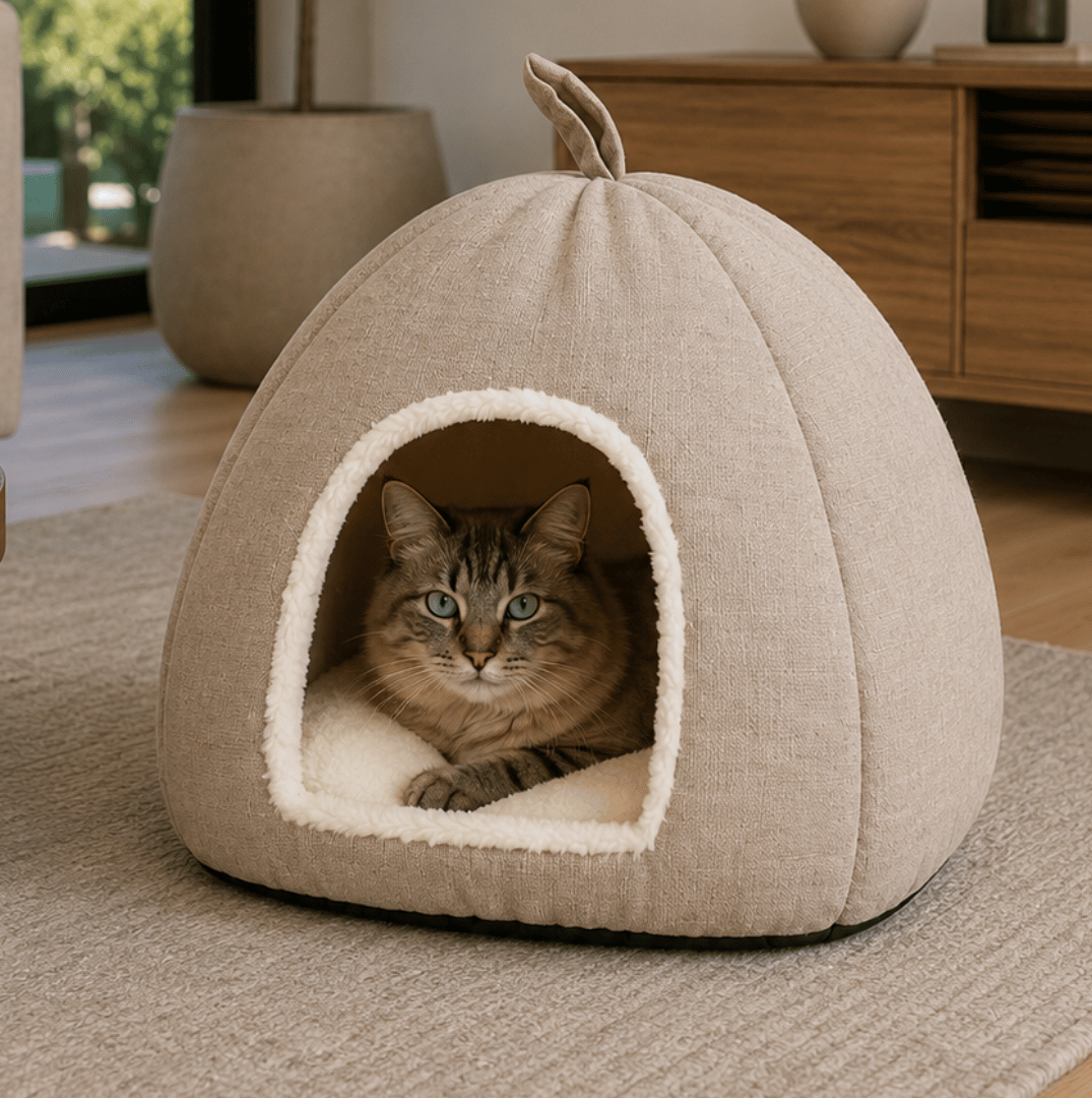 Cama Cueva para Perros Pequeños y Gatos - La Casa de Daki