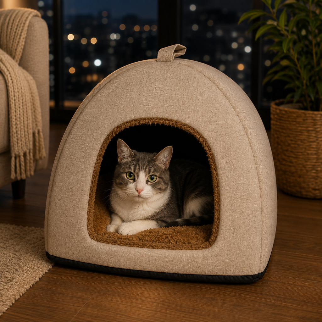 Cama Cueva para Perros Pequeños y Gatos - La Casa de Daki