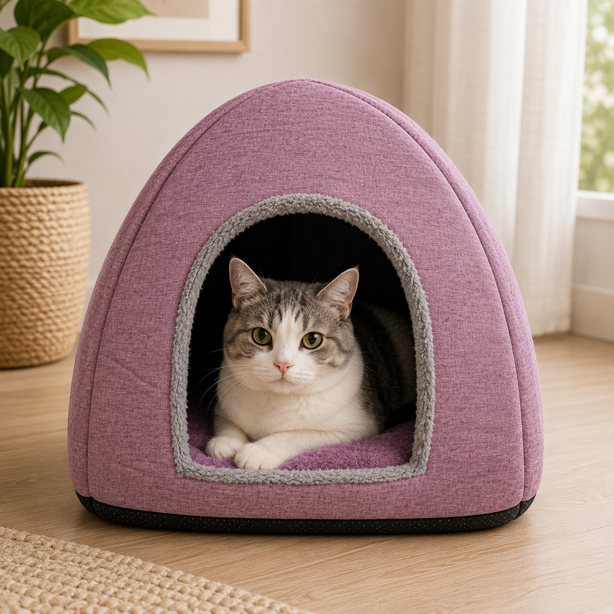 Cama Cueva para Perros Pequeños y Gatos - La Casa de Daki