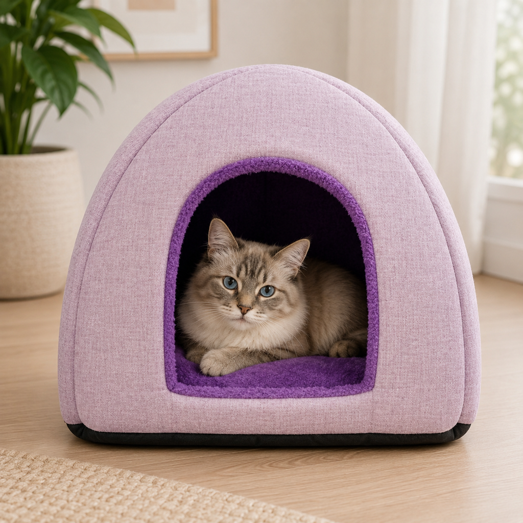 Cama Cueva para Perros Pequeños y Gatos - La Casa de Daki