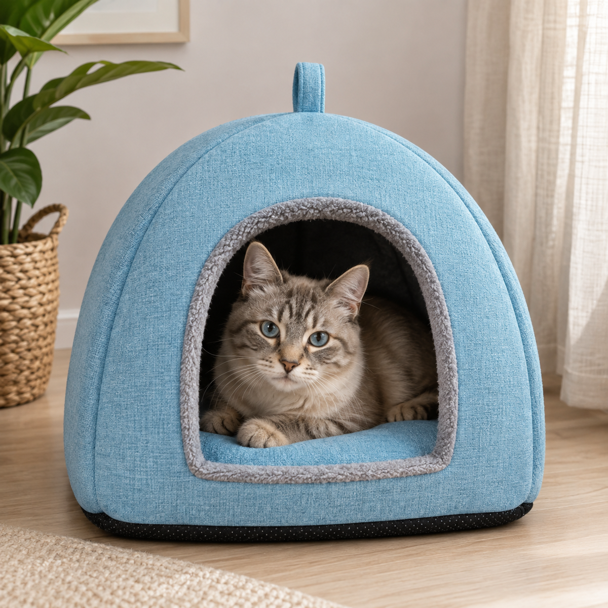 Cama Cueva para Perros Pequeños y Gatos - La Casa de Daki
