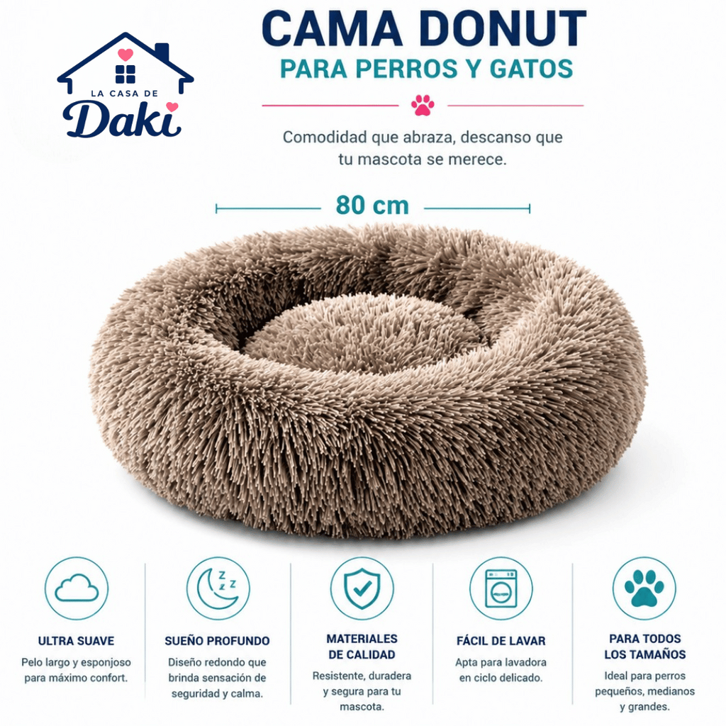 Cama Daki Donut Cloud 80 - La Casa de Daki