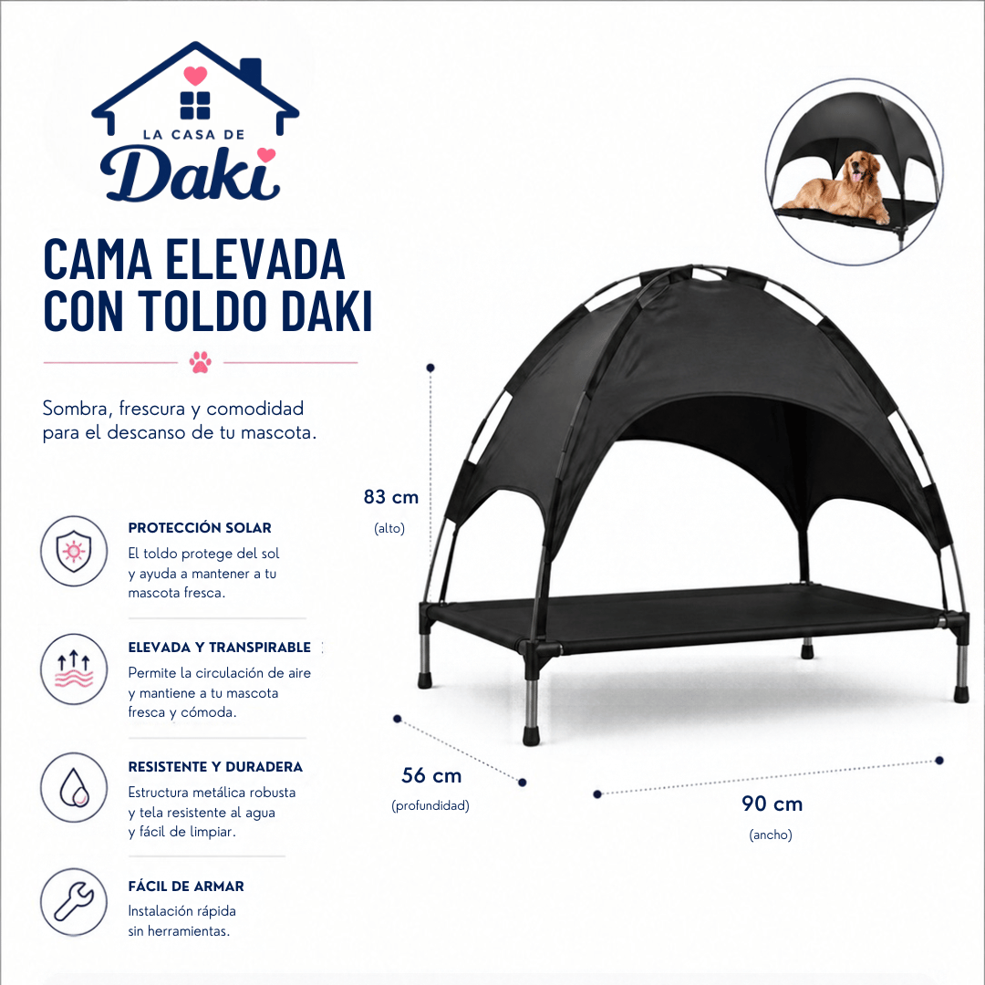 Cama Elevada Daki Refugio Outdoor - La Casa de Daki
