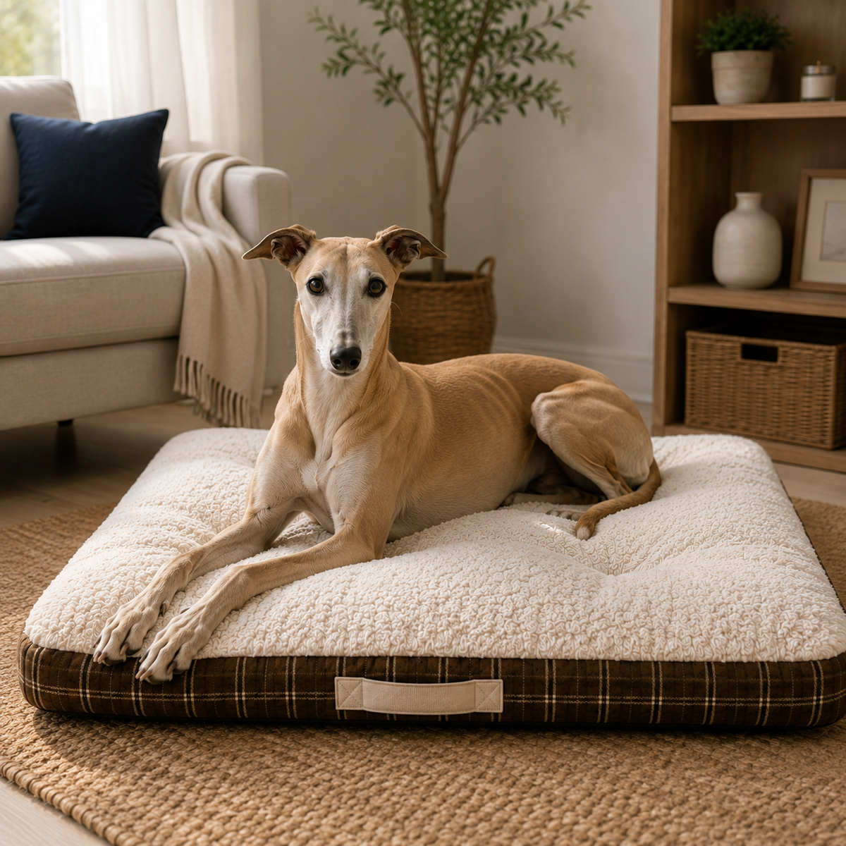 Colchón Daki Nube - vista lateral cama para perro
