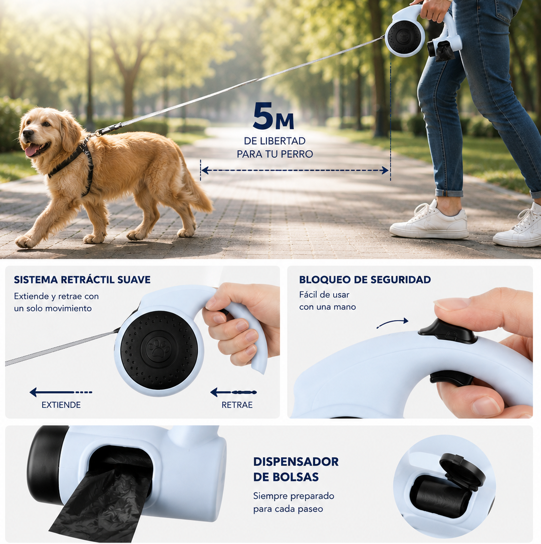 Correa Retráctil Daki Walk Pro 5M - La Casa de Daki