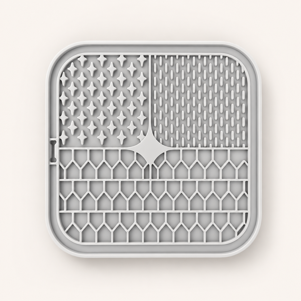 Lick Mat Daki Slow Feed Gris - La Casa de Daki