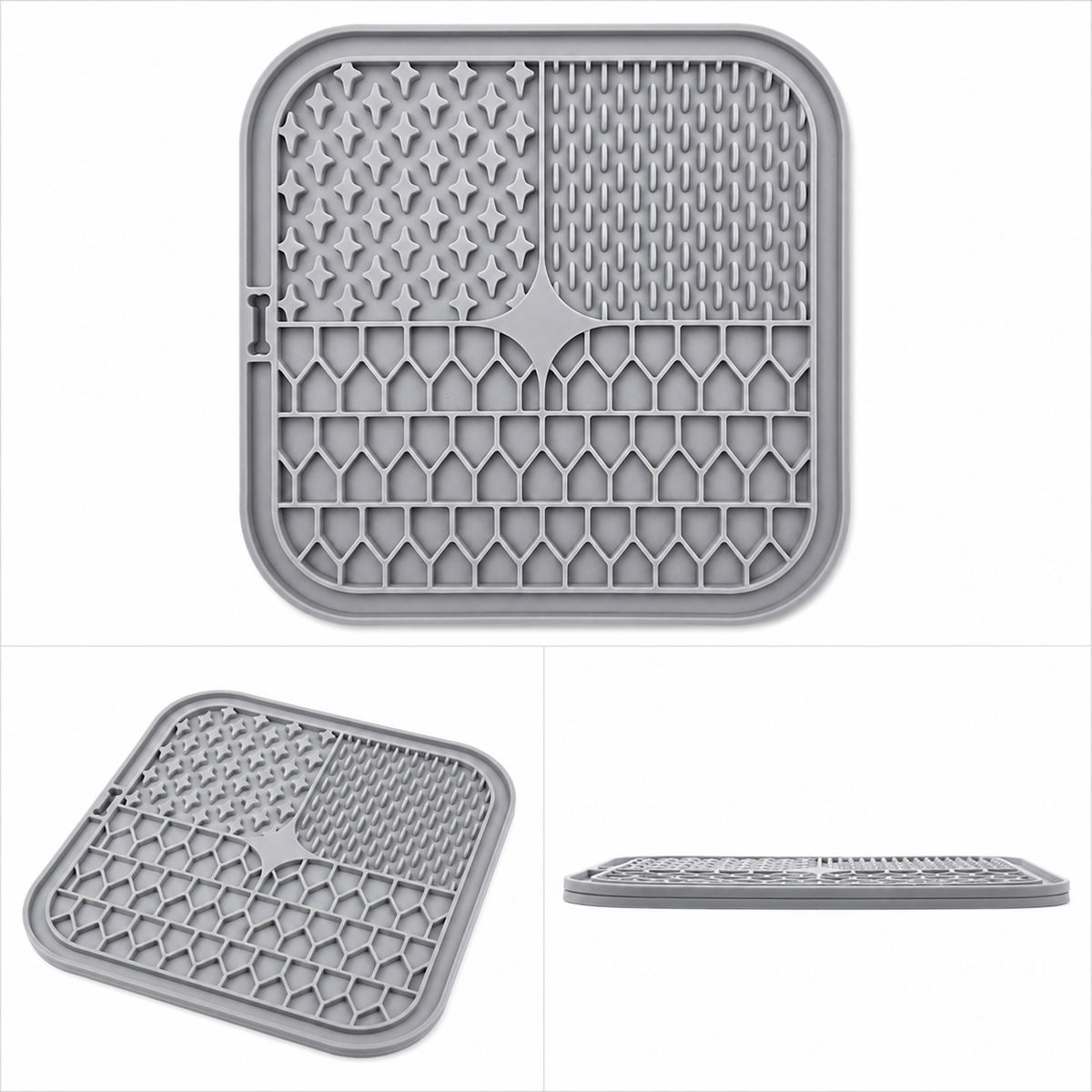 Lick Mat Daki Slow Feed Gris - La Casa de Daki