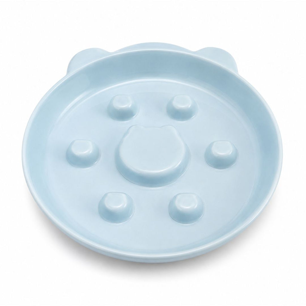 Plato Cerámico Daki Huellita Slow Feed - La Casa de Daki