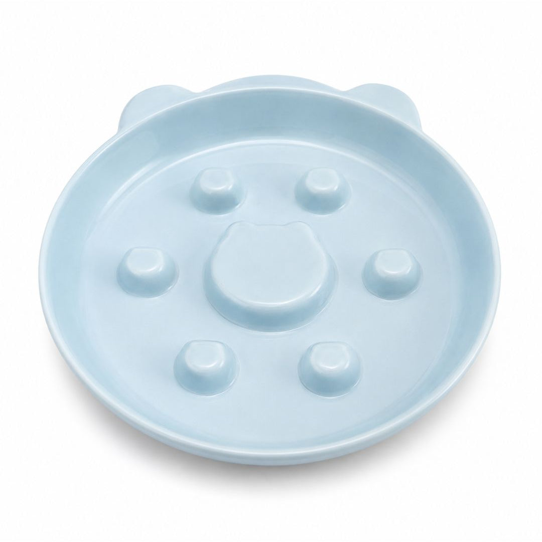 Plato Cerámico Daki Huellita Slow Feed - La Casa de Daki