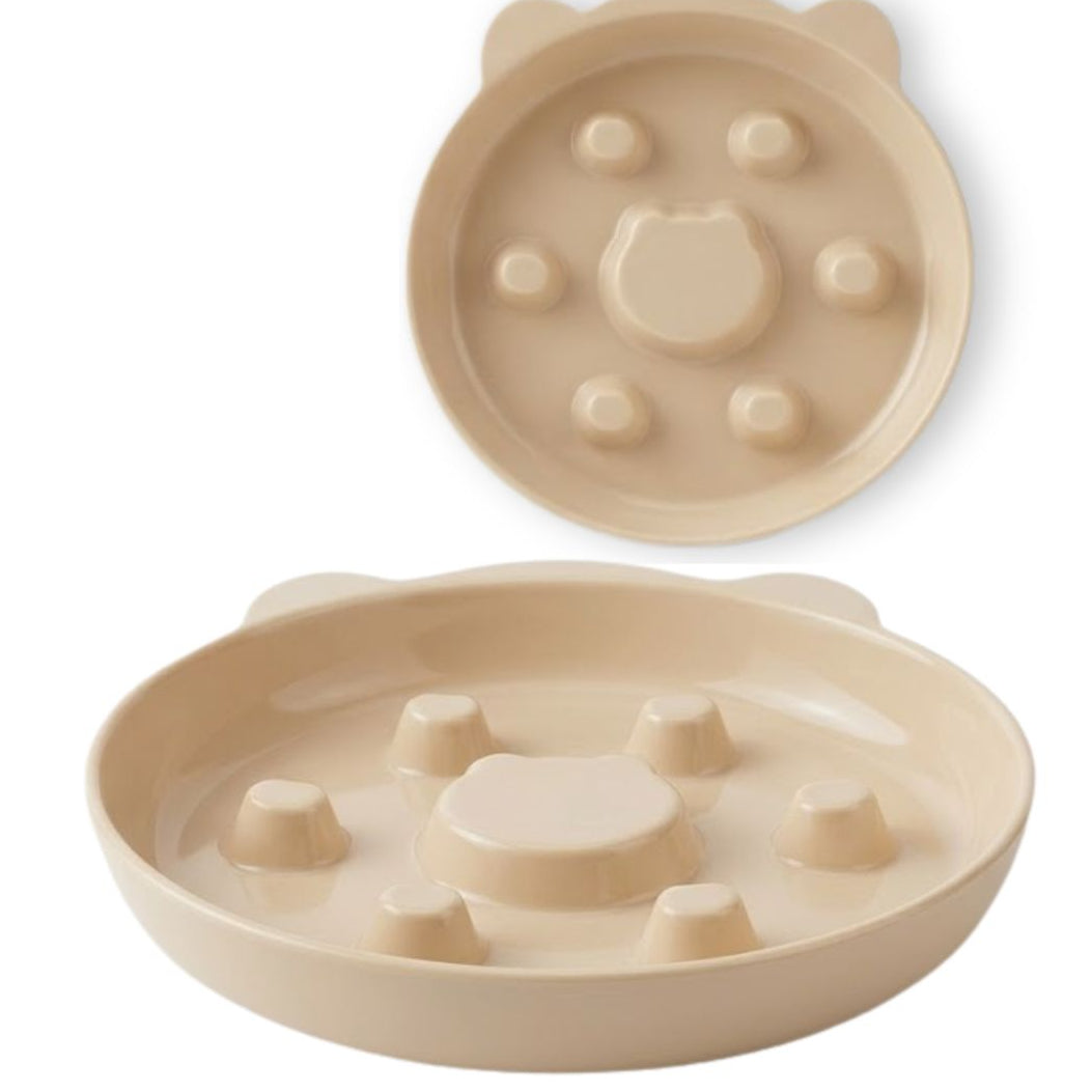 Plato Cerámico Daki Huellita Slow Feed - La Casa de Daki