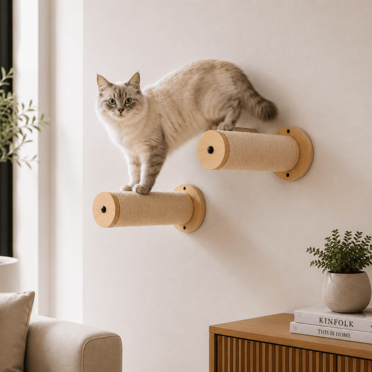 Poste Rascador Daki ScratchWall para Gatos - La Casa de Daki