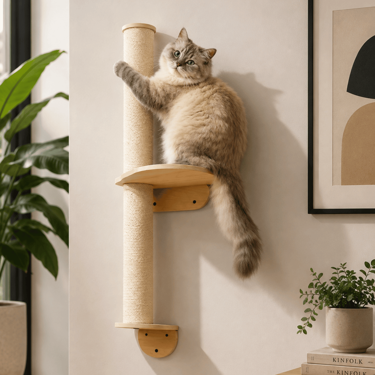Poste Rascador Daki WallClimb 91 para Gatos - La Casa de Daki