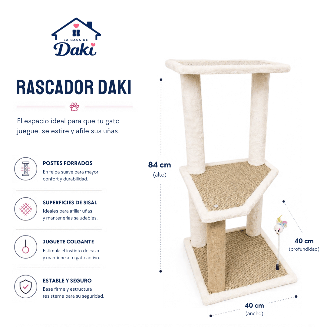 Rascador Daki Nórdico - La Casa de Daki