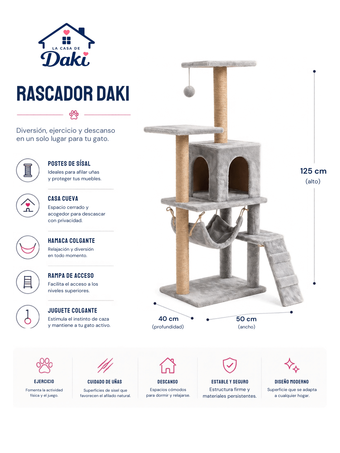 Rascador Daki Prestige - La Casa de Daki