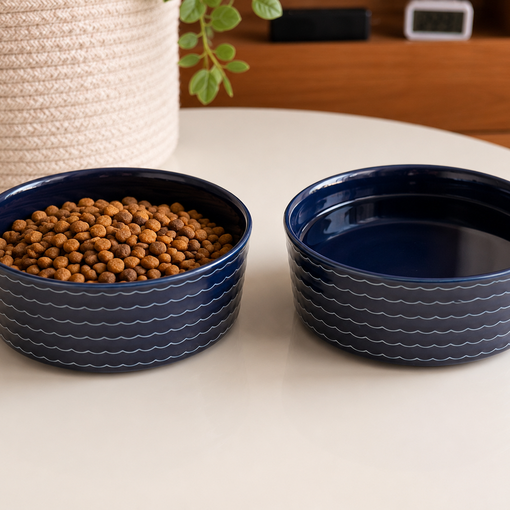 Set 2 Platos Plato Cerámico Azul Marino - La Casa de Daki