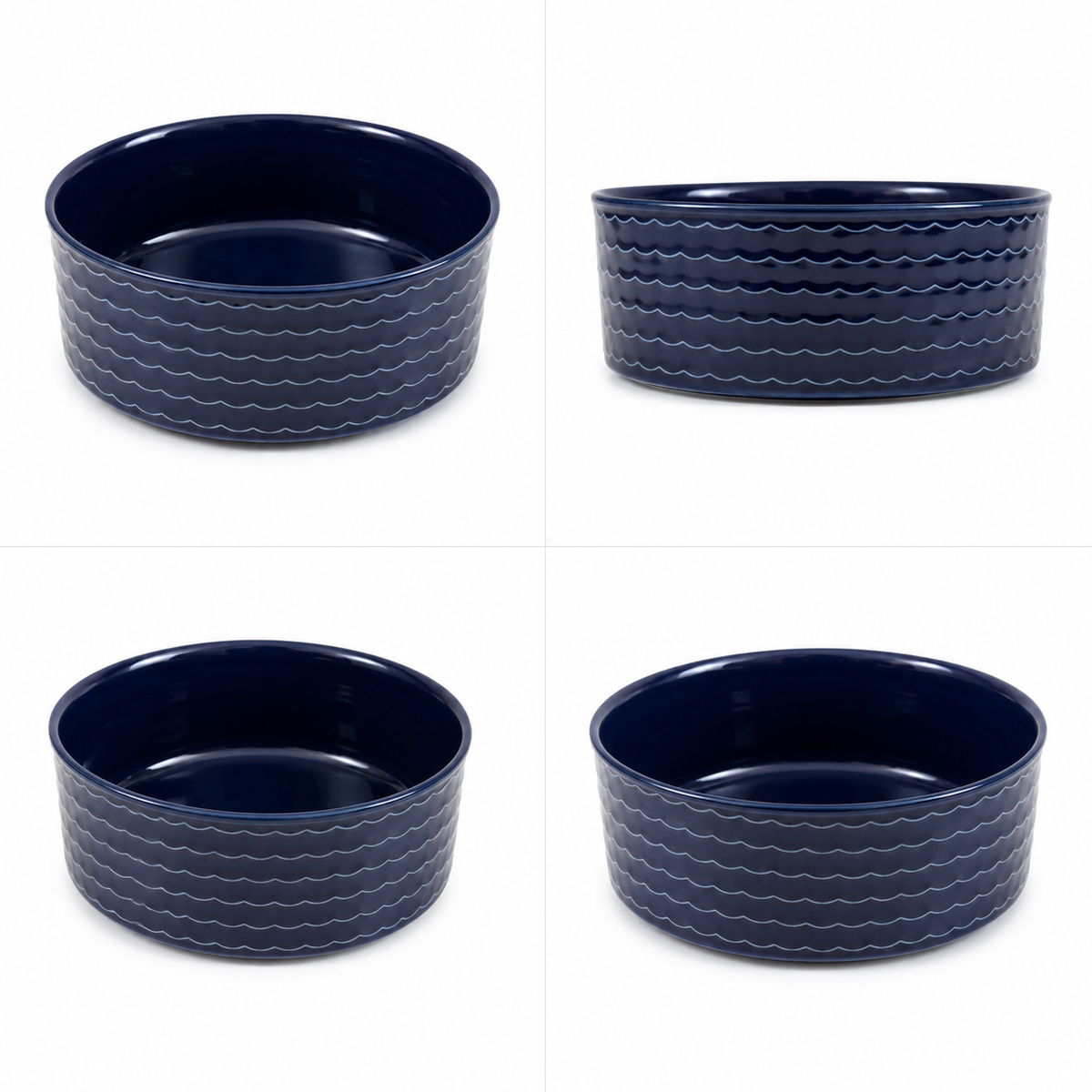 Set 2 Platos Plato Cerámico Azul Marino - La Casa de Daki