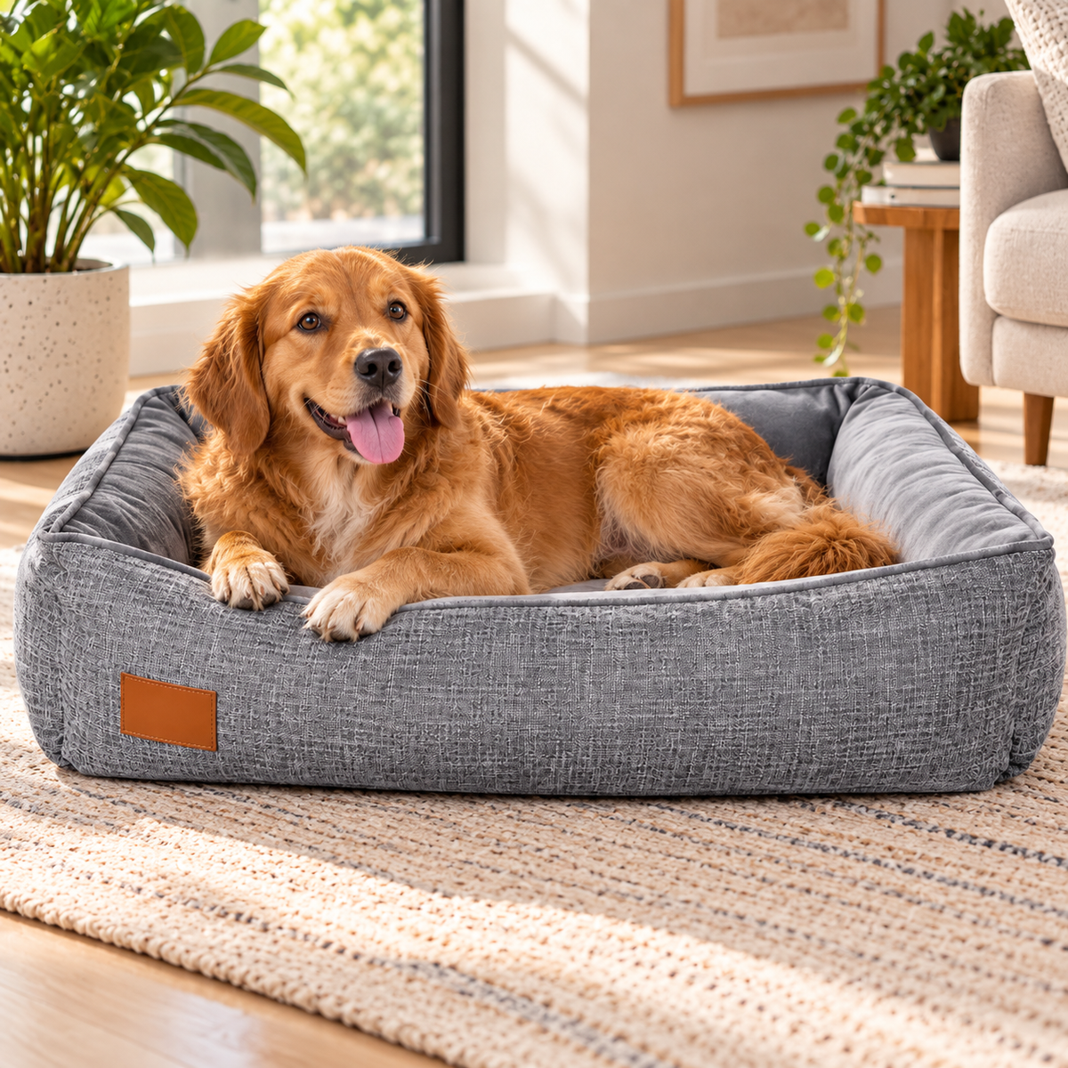 Cama Daki Confort para Perros – 107 × 82 × 20 cm