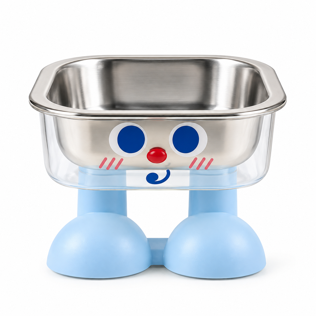 Comedero Elevado de Acero Inoxidable para Perros