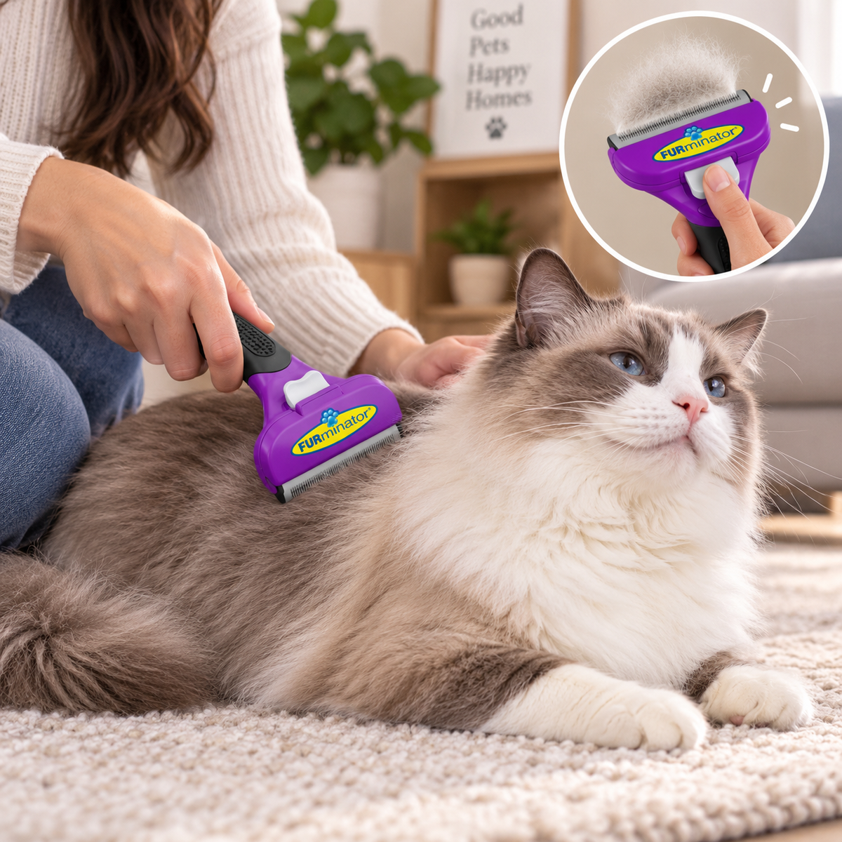 FURminator Deslanador para Gatos Grandes